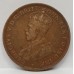 AUSTRALIA 1920 . ONE 1 PENNY . VARIETY . DOUBLE DOT